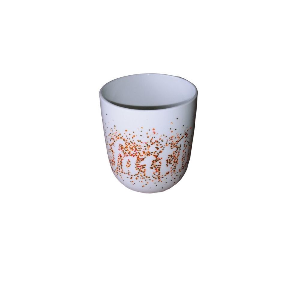 Hand Painted "Faith" Mug with Confetti Design Artist signed Mainstays Great Cond